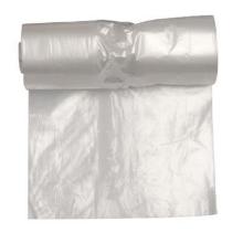 Spandepose med fals kompakt 45 ltr 600x700 mm 15 my LDPE klar product photo