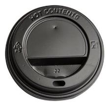 Plastlåg Catersource Ø90 mm Høj Sort til Kaffebæger product photo