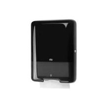 Dispenser håndklædeark Tork singlefold/C-fold H3 stor. Sort plast product photo