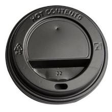 Plastlåg Catersource højt til kaffebæger diameter 80 mm sort product photo