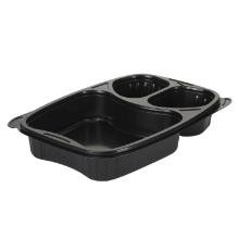 Bakke Bistro 3-rum 254x174x42 mm PP Sort Låg 500951 product photo