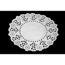 Kagepapir 14cm rund udstanset hvid product photo
