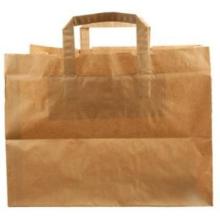 Bærepose papir med hank Take Away 41 ltr brun 360x315x360 mm 110 gr product photo