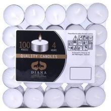 Fyrfadslys Brændetid 4 timer Hvid product photo