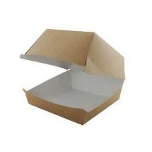 Burgerboks 120x120x82 mm Kraft brun/hvid product photo