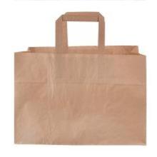 Bærepose 17 ltr 350x170x245 mm 70 gr Blomsterbærerpose med Hank Papir Brun product photo