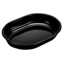 Bakke 1-rum 1000 ml 238x176x40 mm Oval PP Sort product photo