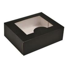 Æske 145x125x50 mm med Rude PE Mat sort product photo