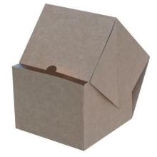 Burgerboks 135x135x105 mm 4-punkt q-lock Kraft Brun/Hvid product photo