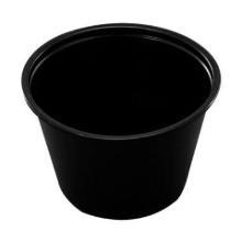 Dressingb&aelig;ger 110 ml/4 oz &Oslash;74x45 mm PP Sort l&aring;g 502646 product photo