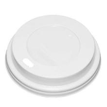 Plastlåg Catersource Ø90 mm Høj Naturhvid bionedbrydeligt CPLA til kaffebæger product photo