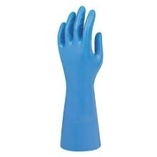 Handske nitril G25B Alpha Tec str. 10.5 velouriseret 37-501 0.42mm Blå product photo