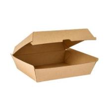 Boks med låg 1300 ml 178x160x75 mm pap ecoecho brun product photo