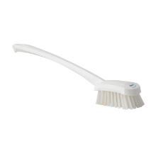 Vaskebørste med langt skaft 415 mm Stiv Hvid product photo