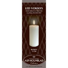 LED lys Asp-Holmblad Bloklys 5.8x13 cm Hvid product photo