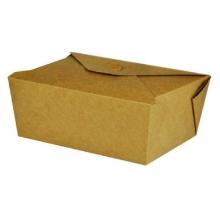 Takeaway æske 1000 ml 150x120x65 mm FSC-mærket Karton med biocoating Brun product photo