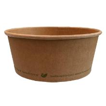 Salatskål Catersource rund 750 ml Ø150x60 mm brun karton/biocoating bionedbryd product photo
