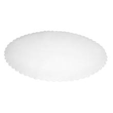 Fadpapir 33x50 cm Oval Præget Hvid product photo