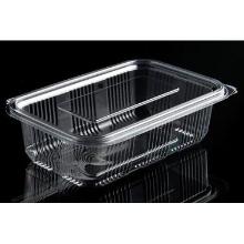 Plastbæger Catersource 750 ml 97x165x55 mm firkantet hængslet låg RPET Klar product photo