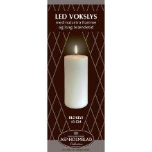 LED lys Asp-Holmblad Bloklys 7.8x18 cm Hvid product photo