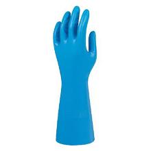 Handske nitril G25B Alpha Tec str. 9.5 velouriseret 37-501 0.42mm Blå product photo