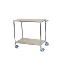Bordvogn uden kant med 2 hylder 1010x580x900 mm rustfri ned håndtag product photo