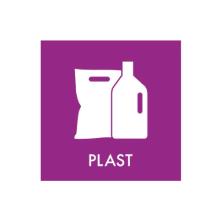 Piktogram Plast 120x120 mm Lilla product photo