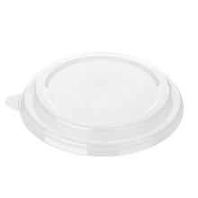 Plastlåg rundt Ø 185 mm PET klar til brun kraft salatskål product photo