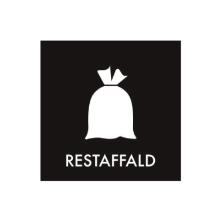 Piktogram Restaffald 120x120mm hvid uden baggrund product photo