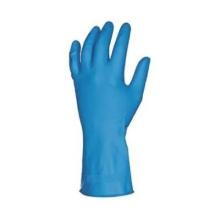 Handske Foodtech str M Latex med velourisering blå product photo