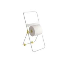 Gulvstativ til industriruller Pristine med hjul rulle op til 35 cm bred hvid product photo