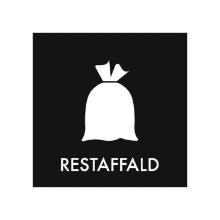 Piktogram NRW Restaffald 150x150 mm sort/hvid product photo