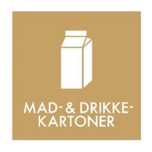 Piktogram Mad- og Drikkekartoner 120x120 mm Brun product photo
