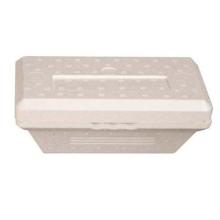 Isboks 1ltr termo/portionsboks EPS med løst låg hvid product photo