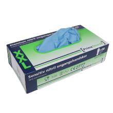 Handske engangs nitril str XXL PrimeSource Premium 0.1mm pudderfri blå product photo