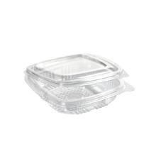 Bæger Deli med hængslet låg 125 ml 117x112x29 mm Firkantet RPET Klar product photo