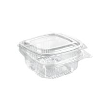 Bæger Deli med hængslet låg 250 ml 117x112x41 mm Firkantet RPET Klar product photo