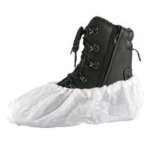 Skoovertræk hvid CPE plast 43x18cm 40my kraftigt antislip mønster product photo