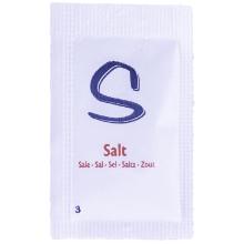 Salt portionsbrev i displaymodel 1g 4.5x2.5x0.01cm none hvid product photo