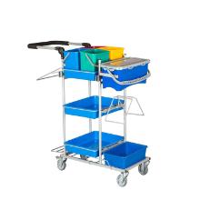 Rengøringsvogn Ergo Fugtmopper 4 spande mellem product photo