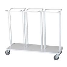Affaldsstativ 3x60 ltr uden l&aring;g hvid product photo