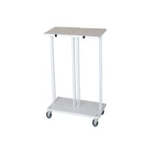 Affaldsstativ 2x60 ltr med låg hvid product photo
