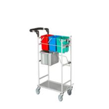 Rengøringsvogn Ergo Kompakt Model 7 med 3x6 liters spande, mopbox og poseholder product photo