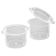 Dressingbæger sojabæger 15 ml Ø20x20 mm Hængslet låg PP Klar product photo