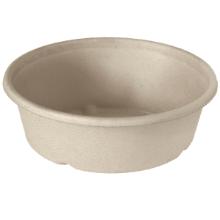 Skål 1 rum rund 900 ml Ø21,2x5,3 cm Bagasse PBAT Brun product photo