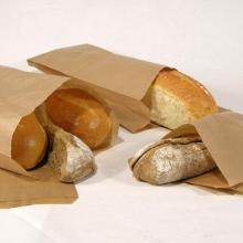 Grovbrødspose 160/80x450mm 50g ribbet Brun product photo