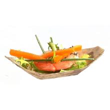 Båd bakke 115x50x30 mm Aflang Bambus natur product photo