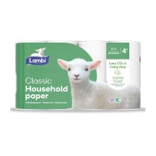 Køkkenrulle Lambi Classic 2-lag L12.33m Svanemærket Hvid product photo