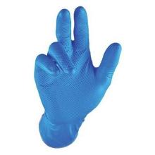 Handske Grippaz 308 Blå nitril tykkelse 0.2mm uden velourisering str M product photo