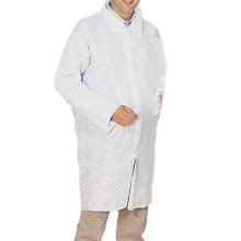 Engangskittel non-woven str M hvid m/trykknap product photo